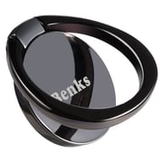 Benks Iring 360 Magnetic Circle Type Rotating Metal Ring Kickstand Black For Mobile Phone - 600455