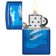Zippo Ci412701 229 Dolphin Design Royal Blue Matte Windproof Lighter Zippo Ci412701 229 Dolphin Design Royal Blue Matte Windproof Lighter