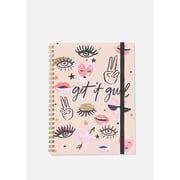 TYPO A5 Spinout Notebook 120 Pages Get It Girl - 135522-470 TYPO A5 Spinout Notebook 120 Pages Get It Girl - 135522-470