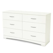 Asghar Furniture - Riley 6-Drawer Double Dresser - White