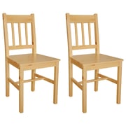 vidaXL Dining Chairs 2 pcs Pinewood vidaXL Dining Chairs 2 pcs Pinewood