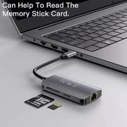 Yesido HB15 6-in-1 USB-C Multifunctional Type Hub Silver Yesido HB15 6-in-1 USB-C Multifunctional Type Hub Silver