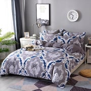 King Size Bohemian Chic Design Bedding Set of 6 Pieces