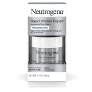 Neutrogena Rapid Wrinkle Repair Retinol Cream, Anti-Wrinkle Face And Neck Cream With Hyaluronic Acid Retinol, Fragrance-Free Moisturizer, .7 Oz