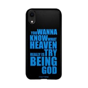 Try Being God Black - Sleek Case for iPhone XR