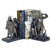 Design Toscano Arthurian Knight Medieval Decor Bookend Statues, 8 Inch, Set Of Two, Grey Stone Design Toscano Arthurian Knight Medieval Decor Bookend Statues, 8 Inch, Set Of Two, Grey Stone