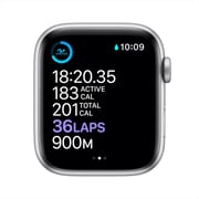 Apple Watch Series 6 GPS 44mm Silver Aluminum Case with White Sport Band Apple Watch Series 6 GPS 44mm Silver Aluminum Case with White Sport Band