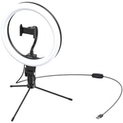 Baseus Live Stream Holder-Table Stand 10inch With Light Ring Black