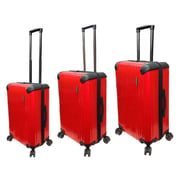 Highflyer T1000 Trolley Luggage Bag Red 3pc Set TH1000PPC3PC