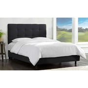 Skyline - Tufted Bed Queen with Mattress Black