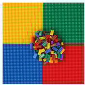 Tot Tutors 2-in-1 Plastic Lego Compatible Activity Table With 2 Chairs