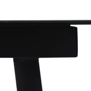 Vidaxl Garden Dining Table Black 150x80x74 Cm Steel And Glass Vidaxl Garden Dining Table Black 150x80x74 Cm Steel And Glass