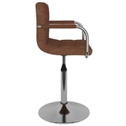 Vidaxl Bar Stool Brown Fabric Vidaxl Bar Stool Brown Fabric