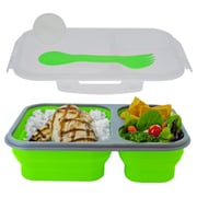 Smart Planet EC34LGB Collapsible Lunch Box Green/Blue