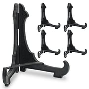 Banberry Designs Black Easels - Set Of 5 Black Plastic Easels With Locking Bar- Folding Display Stands- 5 Banberry Designs Black Easels - Set Of 5 Black Plastic Easels With Locking Bar- Folding Display Stands- 5