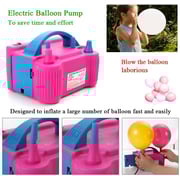 Showay Electric Air Balloon Pump Portable Inflator Dual Nozzle Globos Machine Air Balloon Blower Buddy For Party Balloon