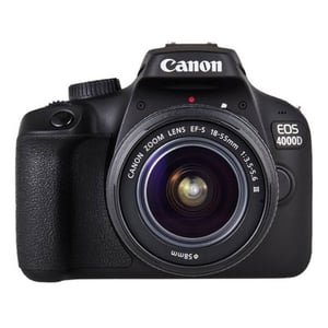 Canon EOS 4000D DSLR Camera Body Black With EF-S 18-55mm III Lens Kit