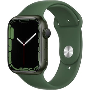 Apple Watch Series 7 GPS, 45mm Green Aluminium Case with Clover Sport Band