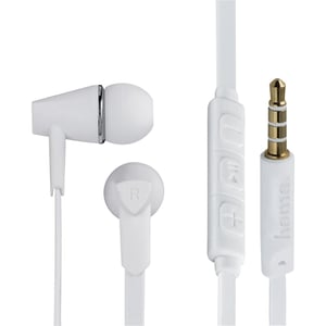Hama 184008 Joy Wired In Ear Headset White