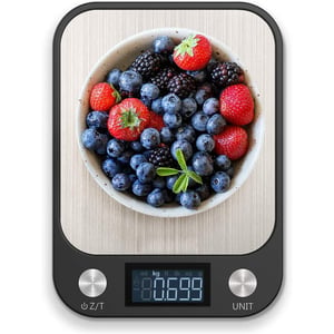 Showay Food Multifunction Digital Kitchen Scale High Accuracy Electronic Food Weight With Large Lcd Display, Stainless Steel Platform, Ultra Slim