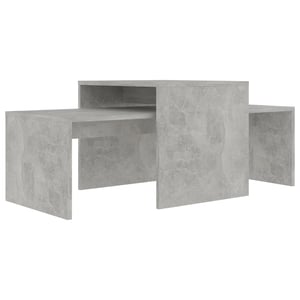 

Vidaxl Coffee Table Set Concrete Grey 100x48x40 Cm Engineered Wood