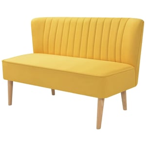 

244074 Vidaxl Sofa Fabric 117x55,5x77 Cm Yellow