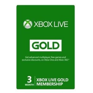 Microsoft Xbox Live 3 Months Gold Card Membership Online Product Key License