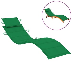 

vidaXL Sun Lounger Cushion Green 186x58x3 cm