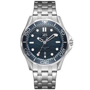 

Kenneth Scott Men's Analog Blue Dial Watch - K22009-SBSN