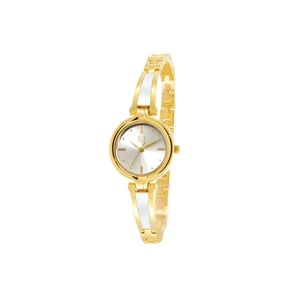 Eliz Iris Es8591l2gwg Gold Ss Case Jewelry Bracelet Women's Watch