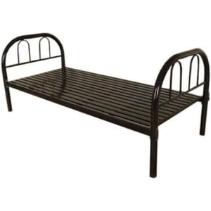 

Galaxy Design Furniture Heavy Duty Metal Bed Black Color Single Size L x W x H 190 x 90 x 75 cm Model - GDF-131BK.