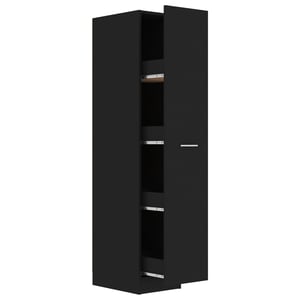 

Vidaxl Apothecary Cabinet Black 30x42.5x150 Cm Engineered Wood