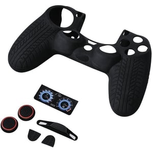 Hama 7 In 1 Racing Set Accessories Pack For PS4 Controllers Black