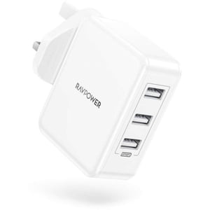 Ravpower 30W 3-Port Wall Charger White