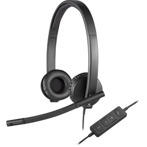 Logitech H570e Wired USB Stereo Headset Black (981-000574)