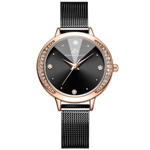 

Kenneth Scott Women's Analog Black Dial Watch - K22523-RMBB