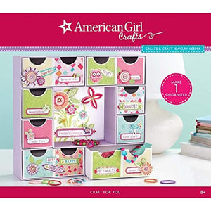 American Girl Crafts Jewelry Box Kit For Girls, 230Pc, 3.5'' X 14.2'' X 12.5''