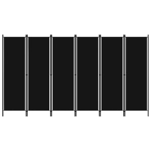 

Vidaxl 6-panel Room Divider Black 300x180 Cm
