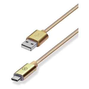 Xcell 2A USB A To C Cable 1.5M Gold