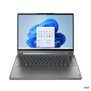 Lenovo Yoga 9 14IAP7 (2022) Laptop - 12th Gen / Intel Core i7-1260P / 14inch UHD / 1TB SSD / 16GB RAM / Windows 11 Home / English & Arabic Keyboard / Storm Grey / Middle East Version - [82LU008CAX]