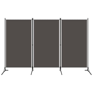 

Vidaxl 3-panel Room Divider Anthracite 260x180 Cm