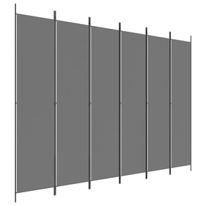 

vidaXL 6-Panel Room Divider Anthracite 300x220 cm Fabric