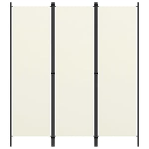 

Vidaxl 3-panel Room Divider Cream White 150x180 Cm