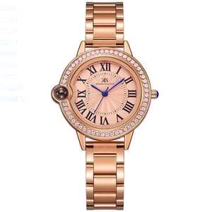 Kenneth Scott Women's Analog Rose Gold Dial Watch - K22530-RBKK