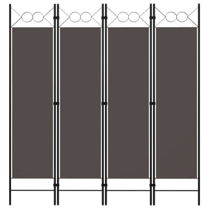 

Vidaxl 4-panel Room Divider Anthracite 160x180 Cm