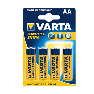 Varta Longlife Battery AA Pack of 4 pcs