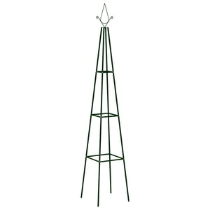 

Vidaxl Garden Climbing Plant Racks 2 Pcs Dark Green 35x35x195 Cm Iron