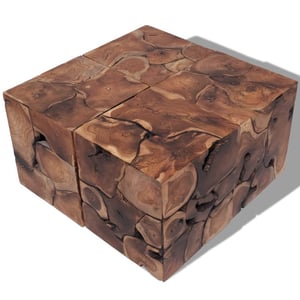 

vidaXL Stools/Coffee Table Solid Teak
