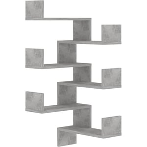 

Vidaxl Wall Corner Shelves 2 Pcs Concrete Grey 40x40x50 Cm Chipboard