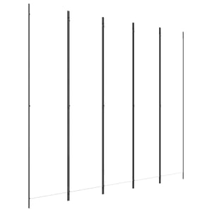 

vidaXL 5-Panel Room Divider White 250x220 cm Fabric